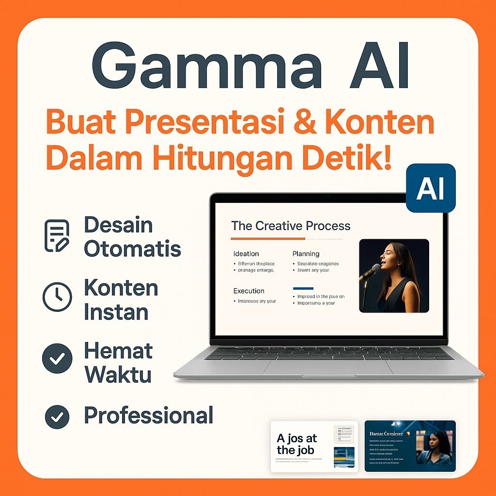 [BEST SELLER] Gamma AI – Tools Presentasi Otomatis, Desain & Ide Kreatif Instan
