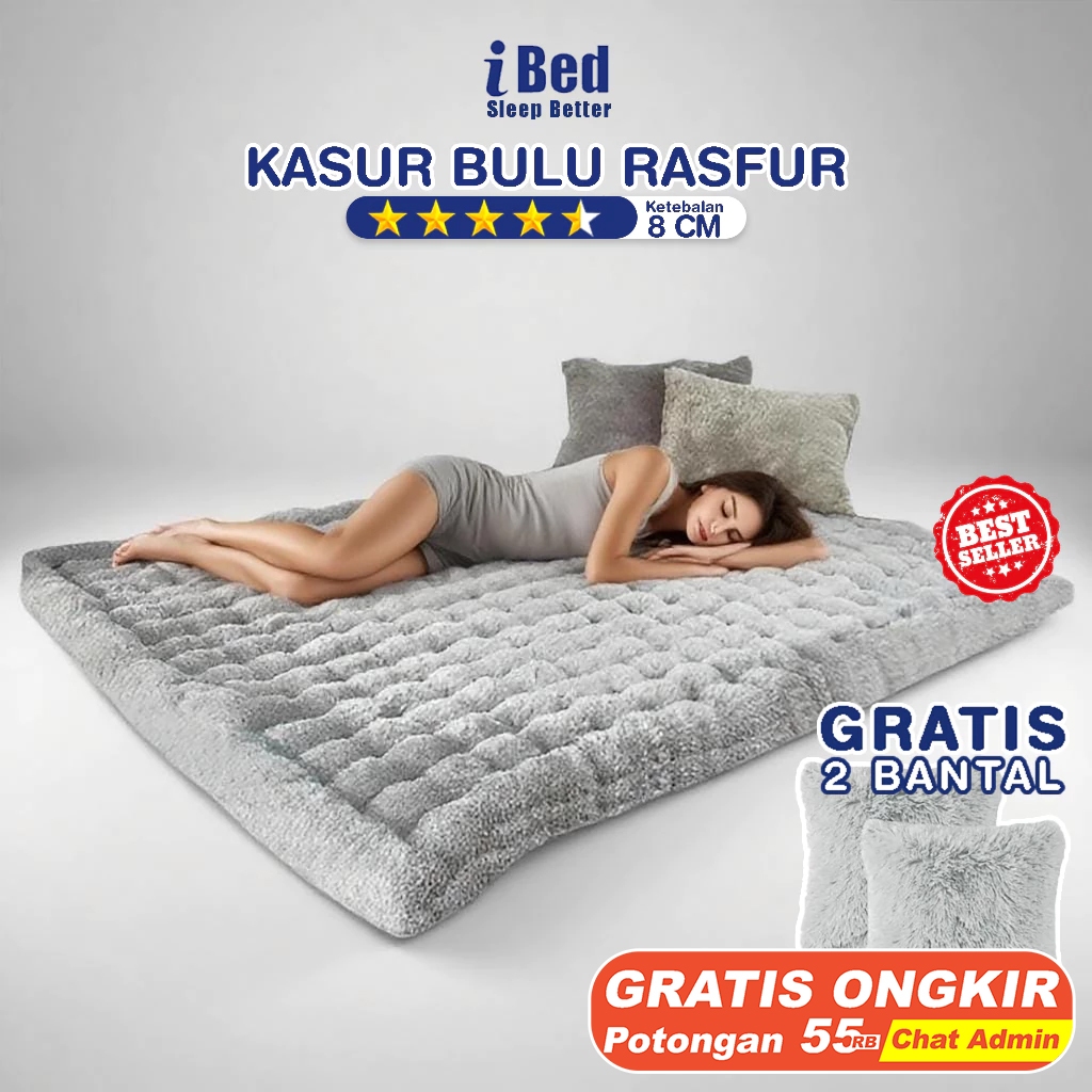 Jual Kasur Lantai Matras Gender Bulu Rasfur 130 x 140 x 180 x 200 cm ...