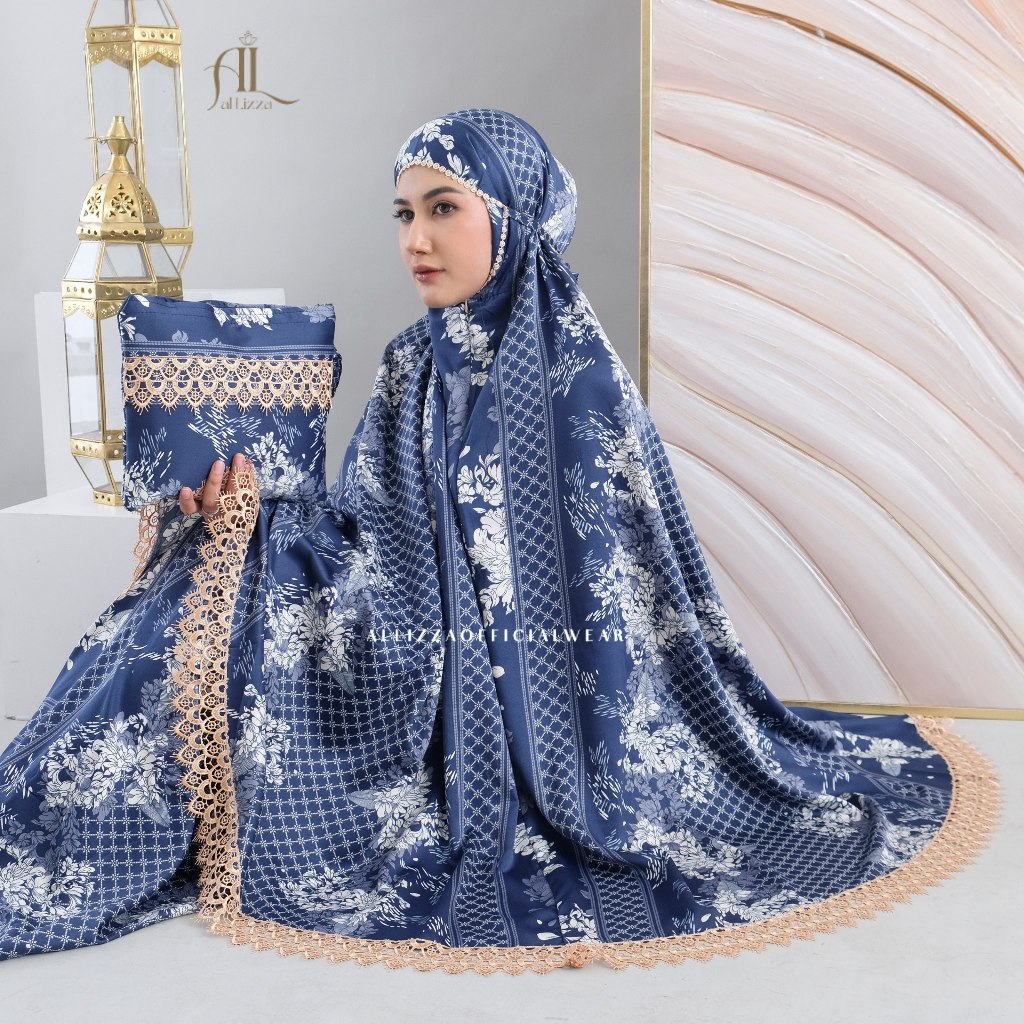 Al Lizza - Mukena Bahan Silk Premium 2in1 Series Alena - foto 4