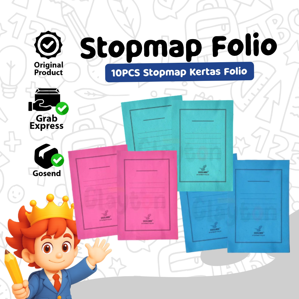 Jual Stopmap Kertas Map F4 10PCS Arsip Dokumen Sekolah & Kantor Stopmap ...