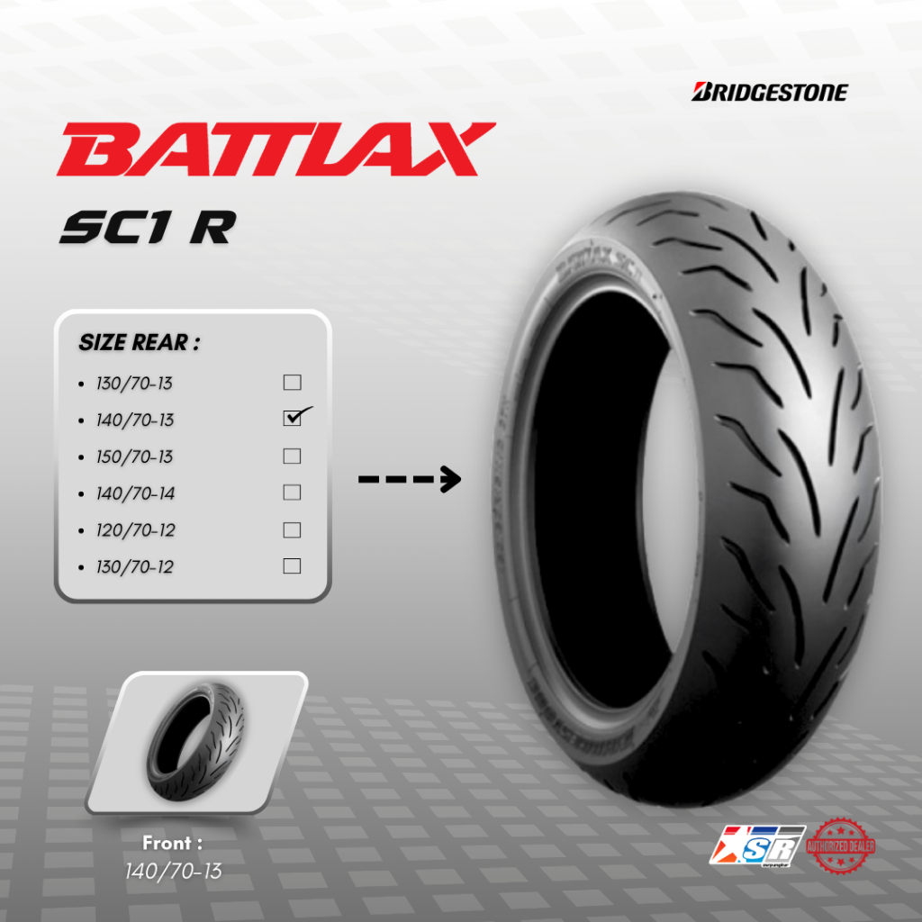 Jual Ban Bridgestone Battlax Yamaha NMAX SC 1 R 140/70-13 SC Belakang ...