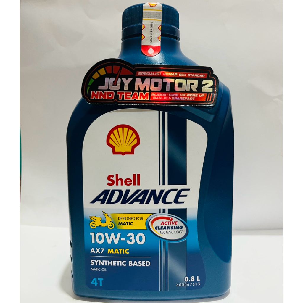 Jual OLI MESIN SHELL MATIC BIRU AX7 10W-30 0.8L ORIGINAL 100% | Shopee ...