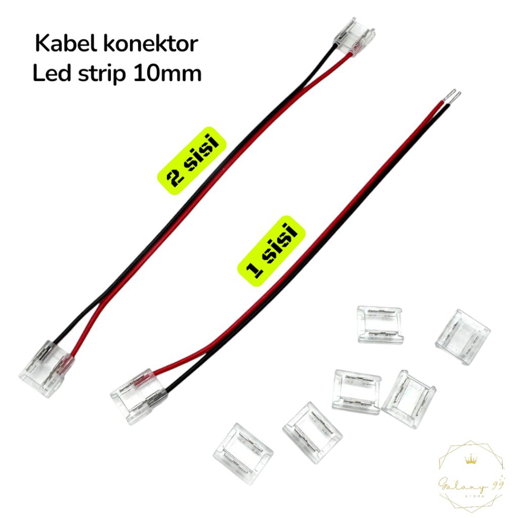 Jual kabel konektor Led strip 10mm tersedia beberaoa varian | Shopee ...