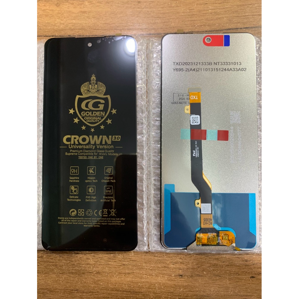 Jual LCD TS INFINIX NOTE 10 PRO/X695/NOTE 10 PRO NFC CROWN HITAM ...