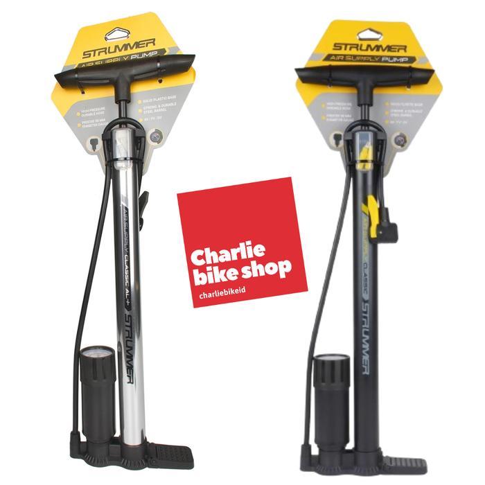 Jual Strummer Classic Floor Pump with Analogue Gauge - Pompa Sepeda ...