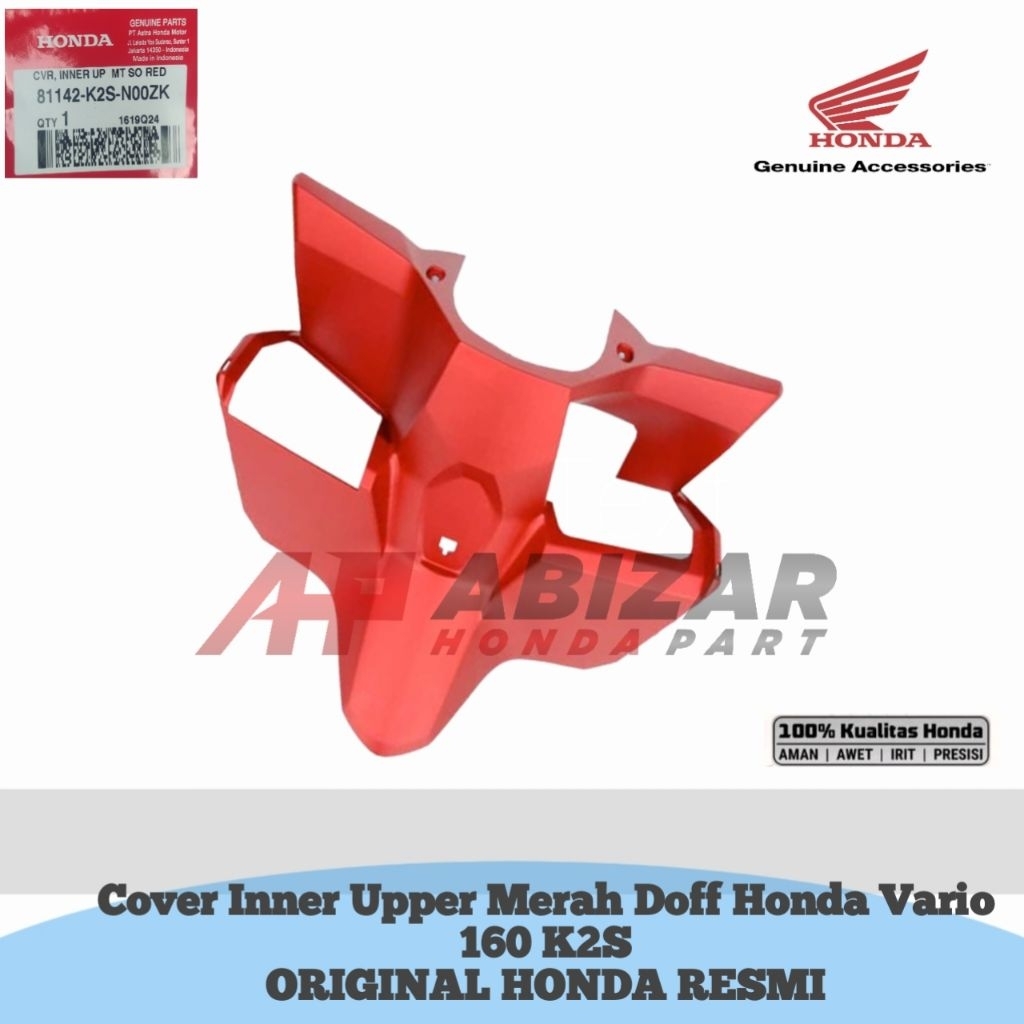 Jual 81142-K2S-N00ZK Cover Inner Upper Merah Doff Honda Vario 160 K2S ...