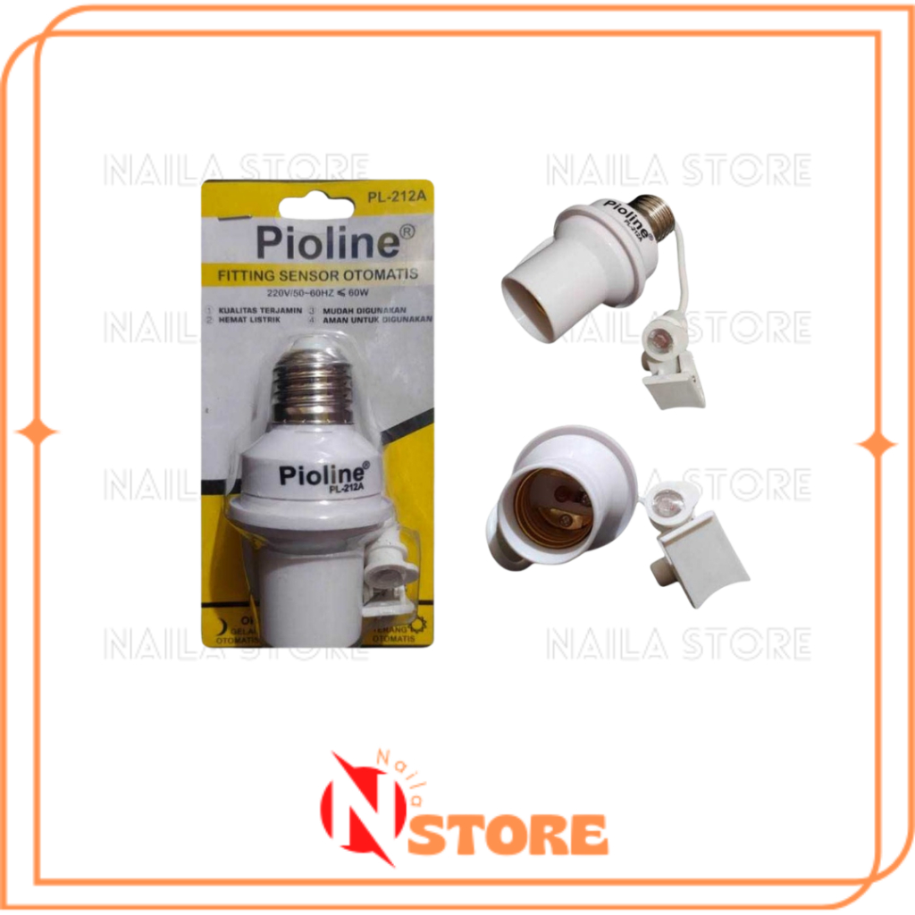 Jual FITTING LAMPU SENSOR PIOLINE FITING LAMPU OTOMATIS SENSOR CAHAYA ...