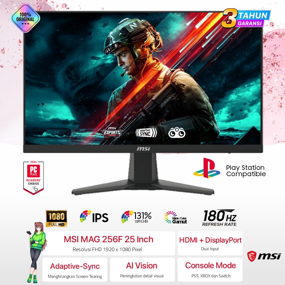Jual Monitor MSI MAG 256F 25