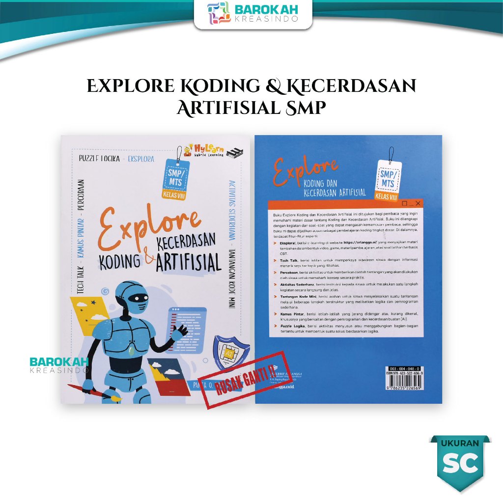 Jual Buku Pelajaran SMA Kelas 8 VIII Explore Koding dan Kecerdasan ...