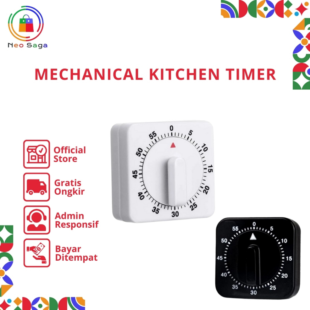Jual Mechanical Timer / Timer Manual 60 menit / Mechanical Kitchen ...