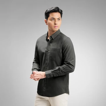 CUTOFF Clark Kemeja Pria Oxford Panjang