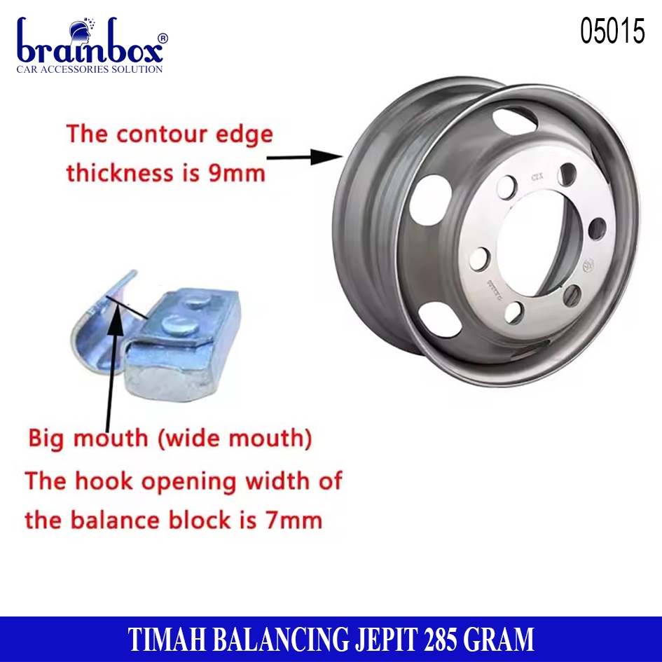 Jual Timah Balance Jepit 285gram Balancing Balancer Velg Mobil Wheel ...