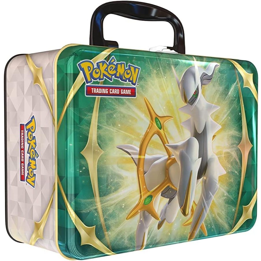 Pokémon Coffre Collector Métal – Boosters, Cartes Promo Aluminium, Autocollants Et Portfolio – Cadeau Idéal Pour Fans De JCC Pokémon