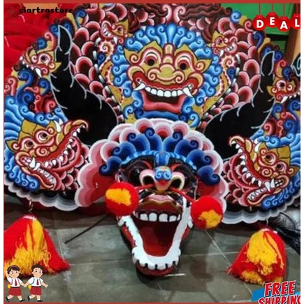 Jual READYYY NEW TREND Barongan Anak Caplokan Spon Devil Buto Biru ...