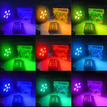 Lampu PAR LED RGB Mitsuyama 6W Sensor Suara Mitsuyama Lampu Disco RGB 12 LED Remote Suara MS