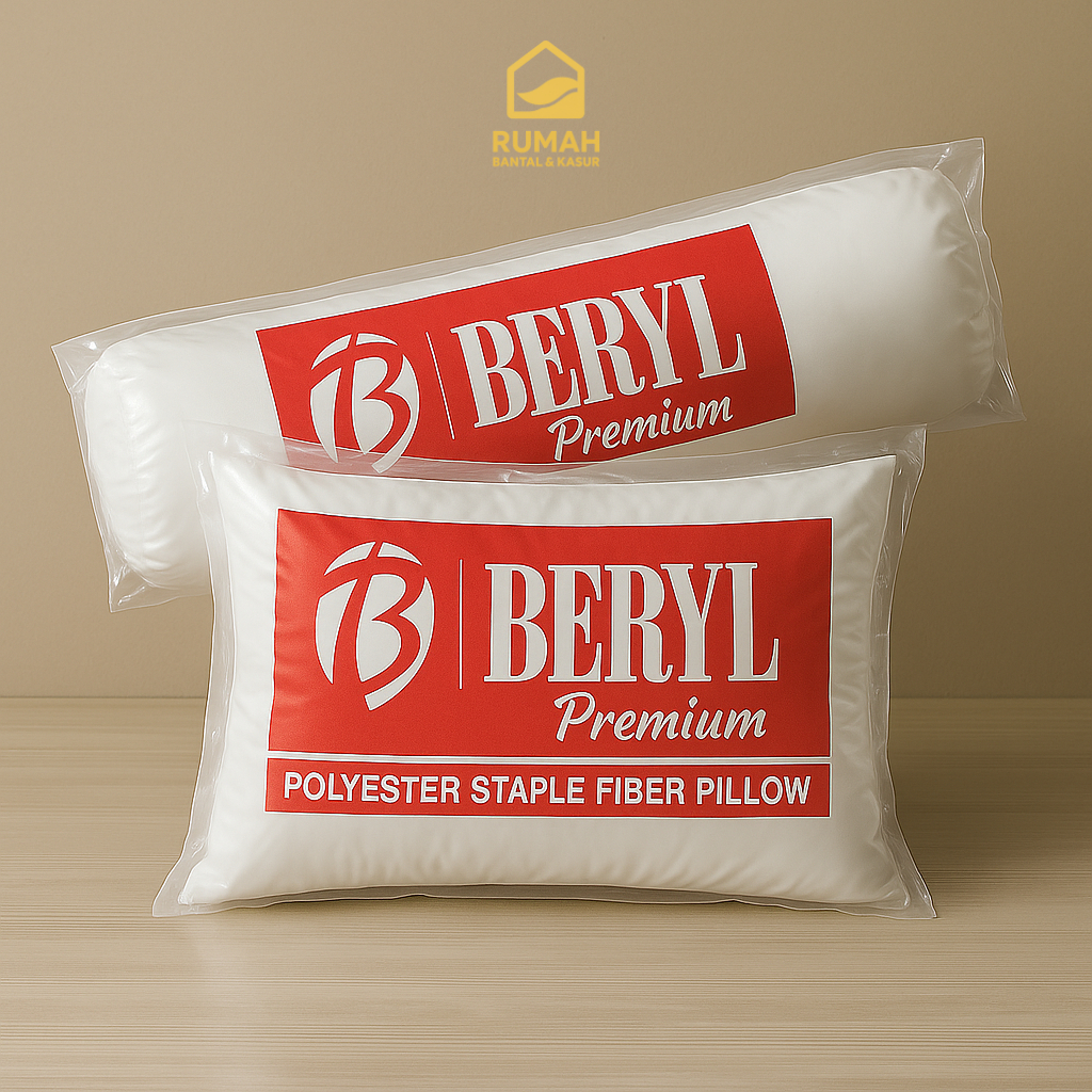 Jual Bantal Guling Besar Putih Premium Isi Dakron – Empuk & Anti Kempes ...