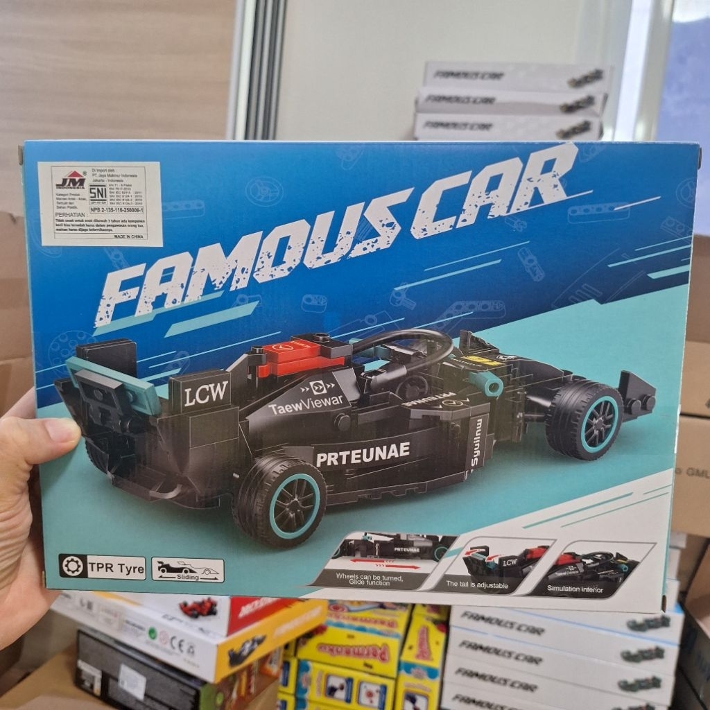 Jual Mainan Building Blocks Famous Car Formula One Ferrari Oracle ...