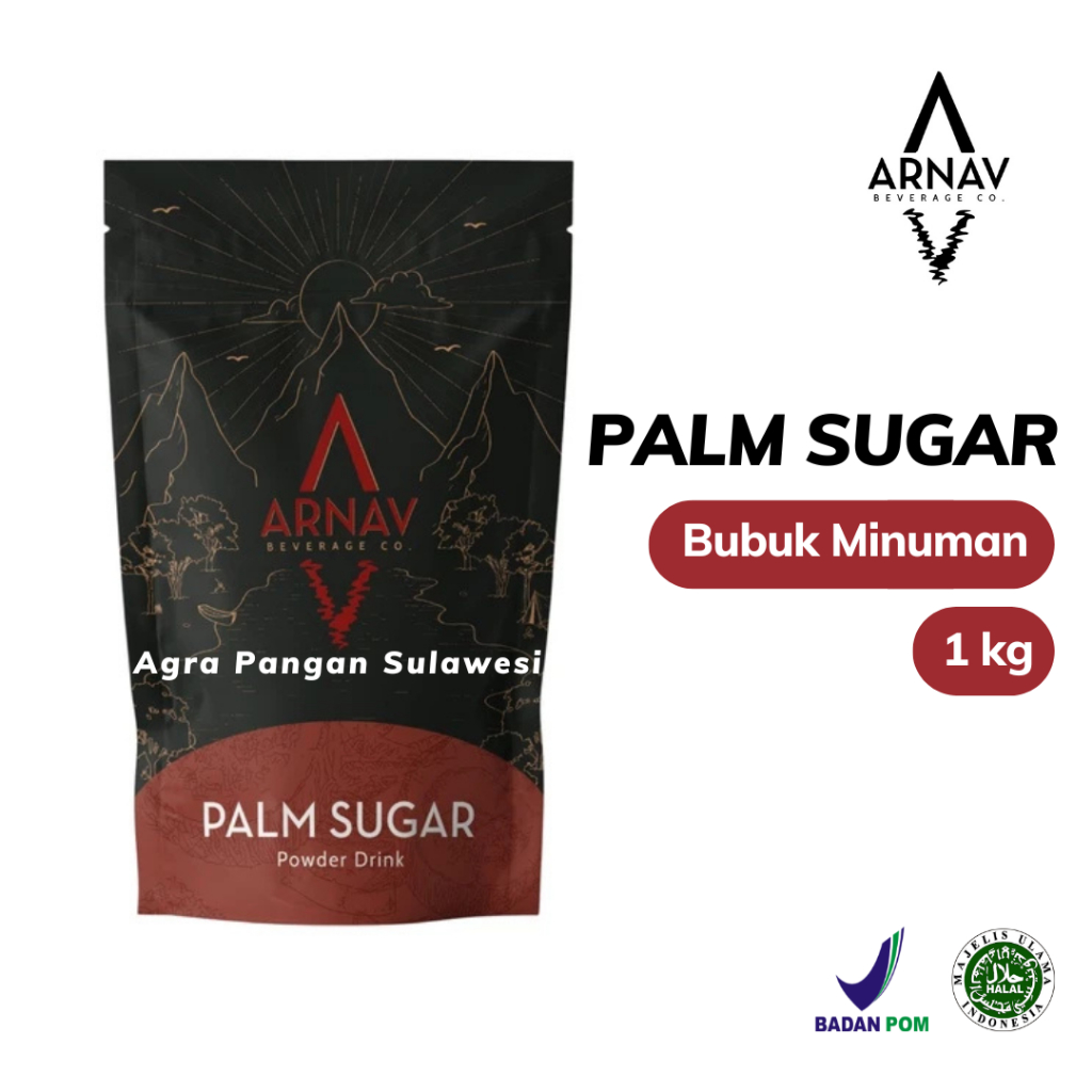 Jual PALM SUGAR Arnav Gula Aren Bubuk 1kg 1 kg Gula Merah Minuman Kopi ...