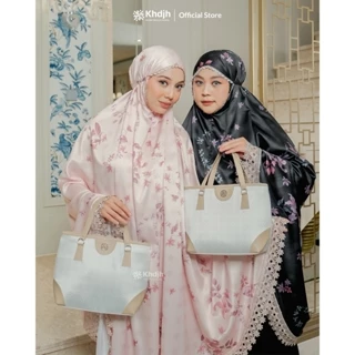 KhadijahLabel Mukena Dewasa Jumbo Premium Signature Silk Renda Mewah Terbaru Jasmine Edisi Lebaran