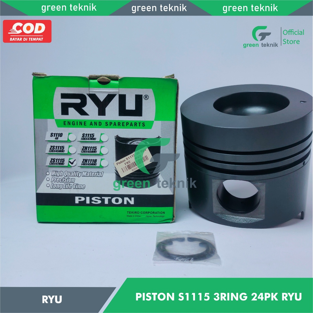 Jual Piston Seker Diesel Dongfeng 24pk S1115 Ring 3 RYU ORIGINAL TEKIRO ...