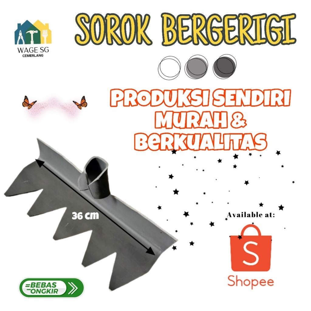 Jual SOROK BERGERIGI/GARUK BERGERIGI PIPA PVC KUALITAS SUPER TANPA ...