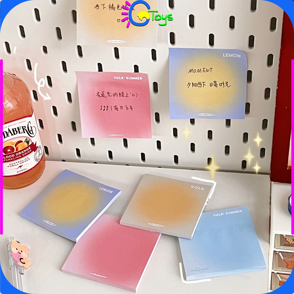Jual EC CR-A102 Sticky Notes Gradasi Polos Isi 50 Lembar Alat Tulis ...