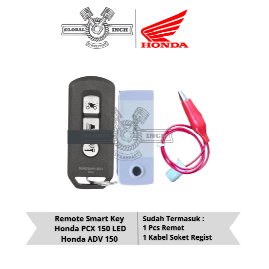 Jual Remote Keyless Smart Key Honda ADV PCX 150 Original Tombol 3 ...