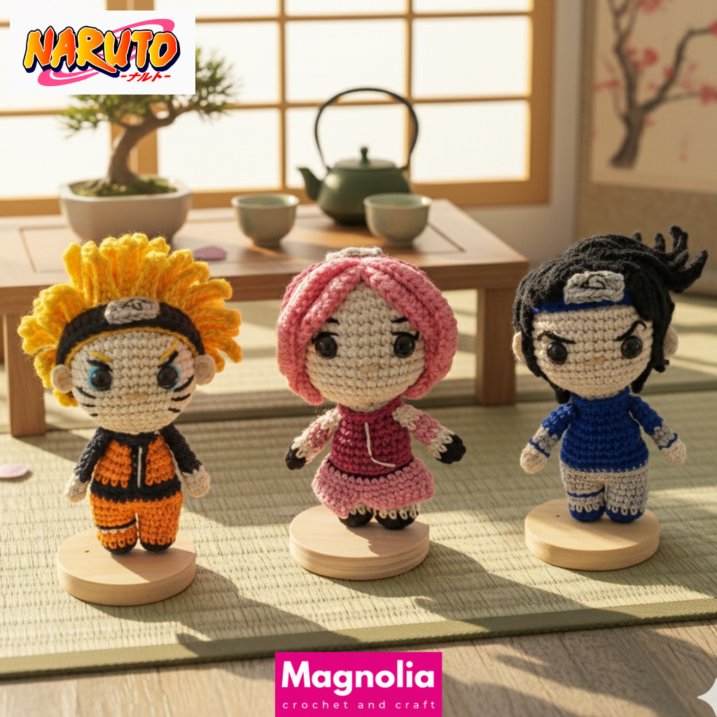 Jual Boneka rajut Amigurumi Naruto shippuden / boneka rajut anime ...
