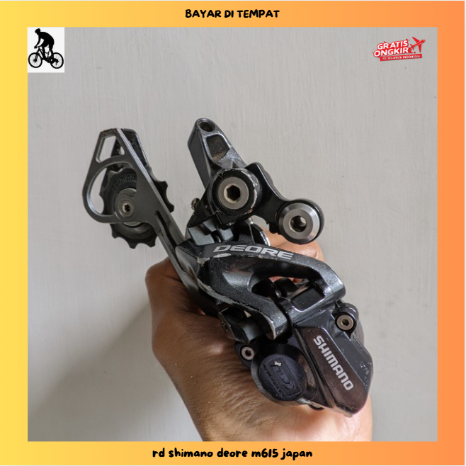 Jual RD Shimano deore M615 japan 10 speed lock out | Shopee Indonesia