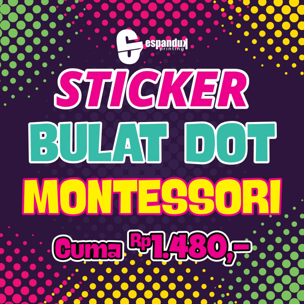 Jual Stiker Bulat Warna, Stiker Bulat, Sticker Dot, Sticker Aktivitas ...