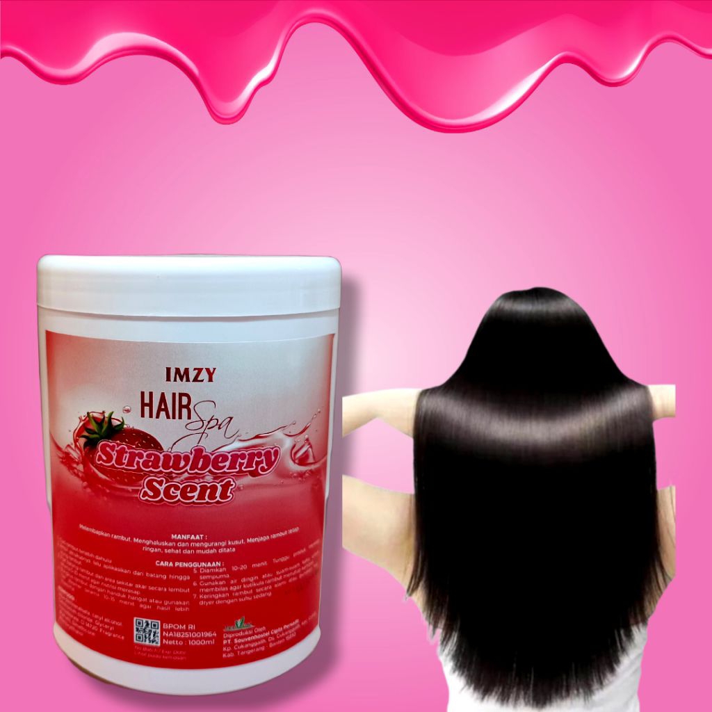 Jual Imzy Hair Spa Strawberry 1kg menghaluskan menutrisi rambut ...