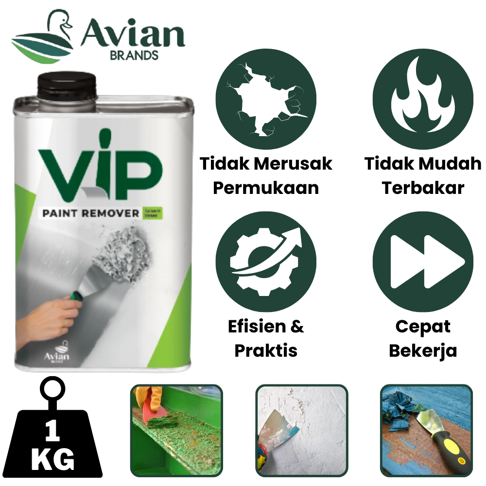 Jual AVIAN VIP PERONTOK CAT PENGHAPUS CAT PENGUPAS CAT PAINT REMOVER ...
