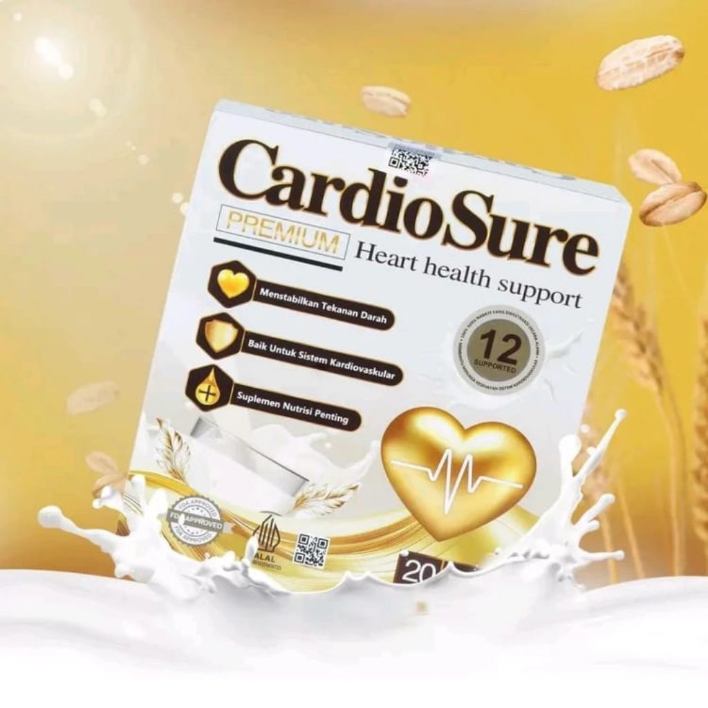 Jual Kimios - CARDIOSURE MILK SUSU 1 BOX ISI 12 SACHET SUSU CARDIOSURE ...