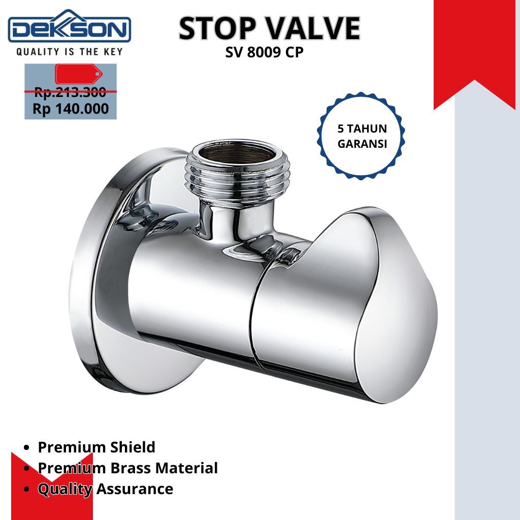 Jual DEKKSON Stop Valve ,SV 8009CP original | Shopee Indonesia