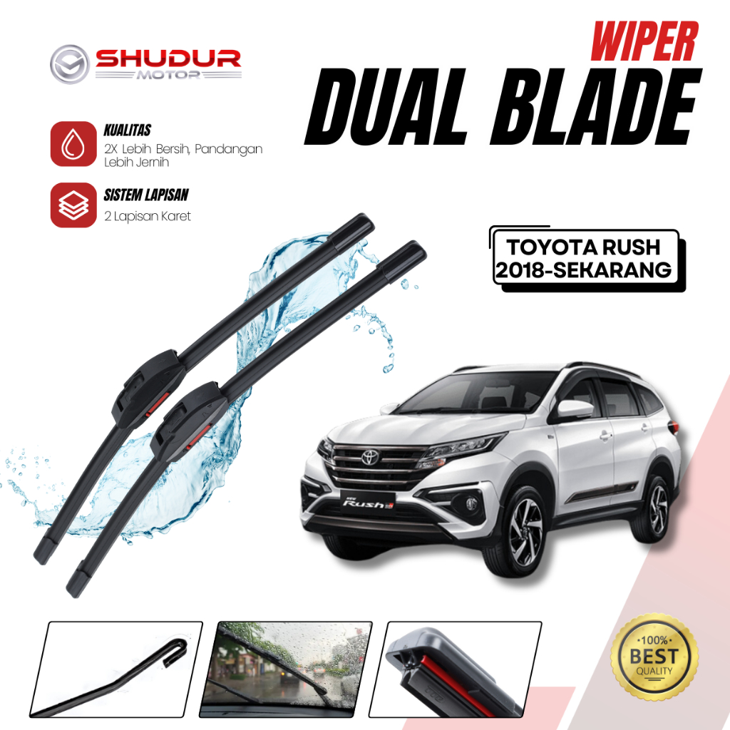 Jual Wiper Dual Blade - Toyota All New Rush Rush 2018 - Sekarang ...