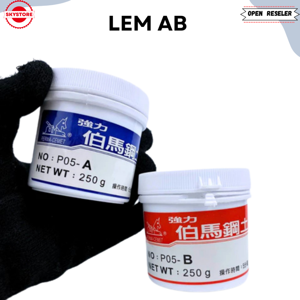 Jual Lem AB A&B Retrofit Headlamp Campur Hitam| TERLARIS ORIGINAL ...