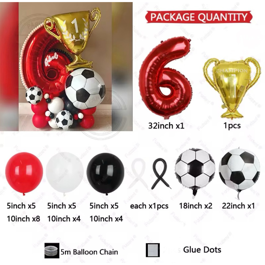 Jual PAKET STAND BALON PIALA SEPAKBOLA 4D ANGKA MERAH 80cm | Shopee ...