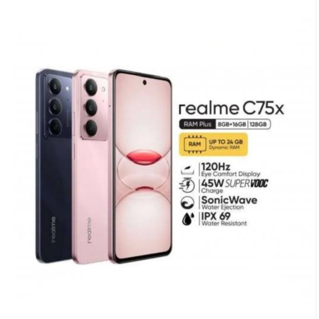 Jual HP REALME C75x 8/128 GB - RELMI C75 X RAM 8GB ROM 128GB GARANSI ...