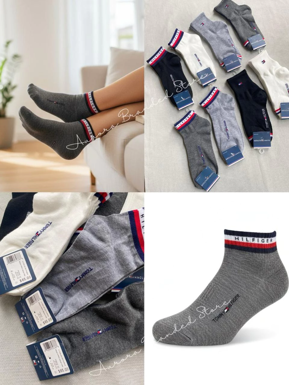 [1 pack 2 pasang] Kaos Kaki Unisex Kasual & Sporty - 9179