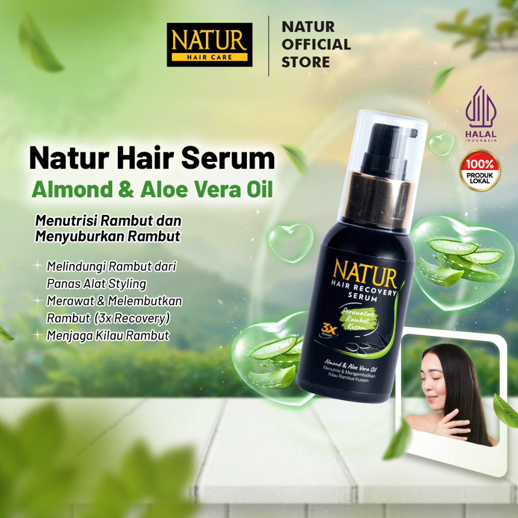 Hair Recovery Serum Almond Aloe Vera 60ml dry damaged hair moisture care |  eBay