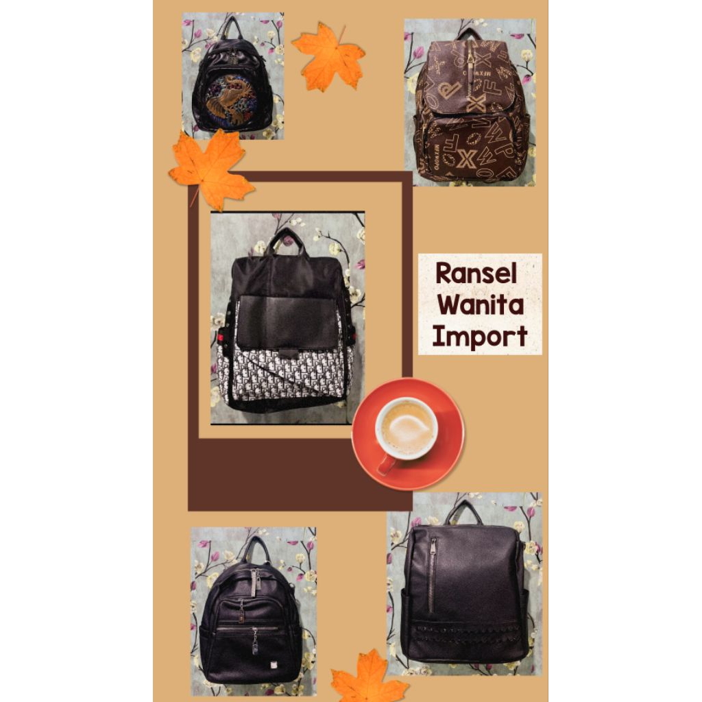 Jual Tas Ransel Wanita Local & Import (New) | Shopee Indonesia