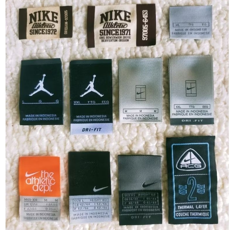 Jual tag nike label size | Shopee Indonesia