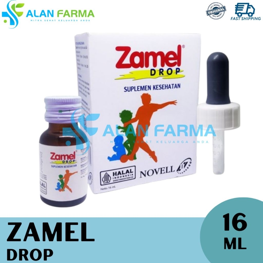 Jual Zamel Drop 15 mL | KEMASAN BARU IZIN BARU | Suplemen Vitamin dan ...