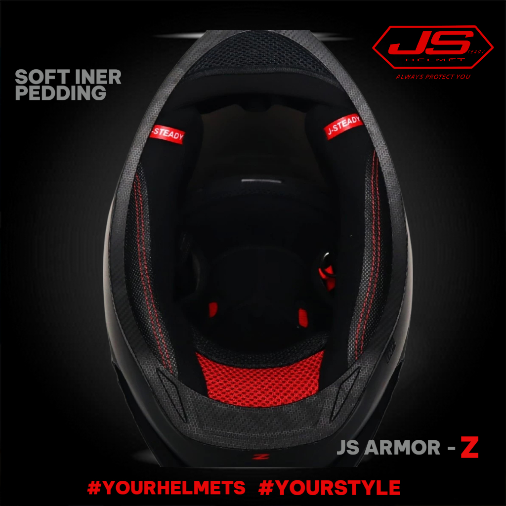 Jual Helm JS Armor Z-Carbon - Helm Full Face & Halfface SNI Original ...