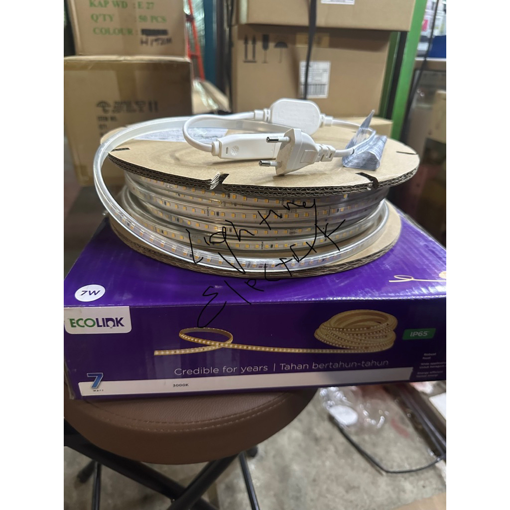 Jual Ecolink Led strip selang rope light tali lampu 50M 50 Meter 7W ...