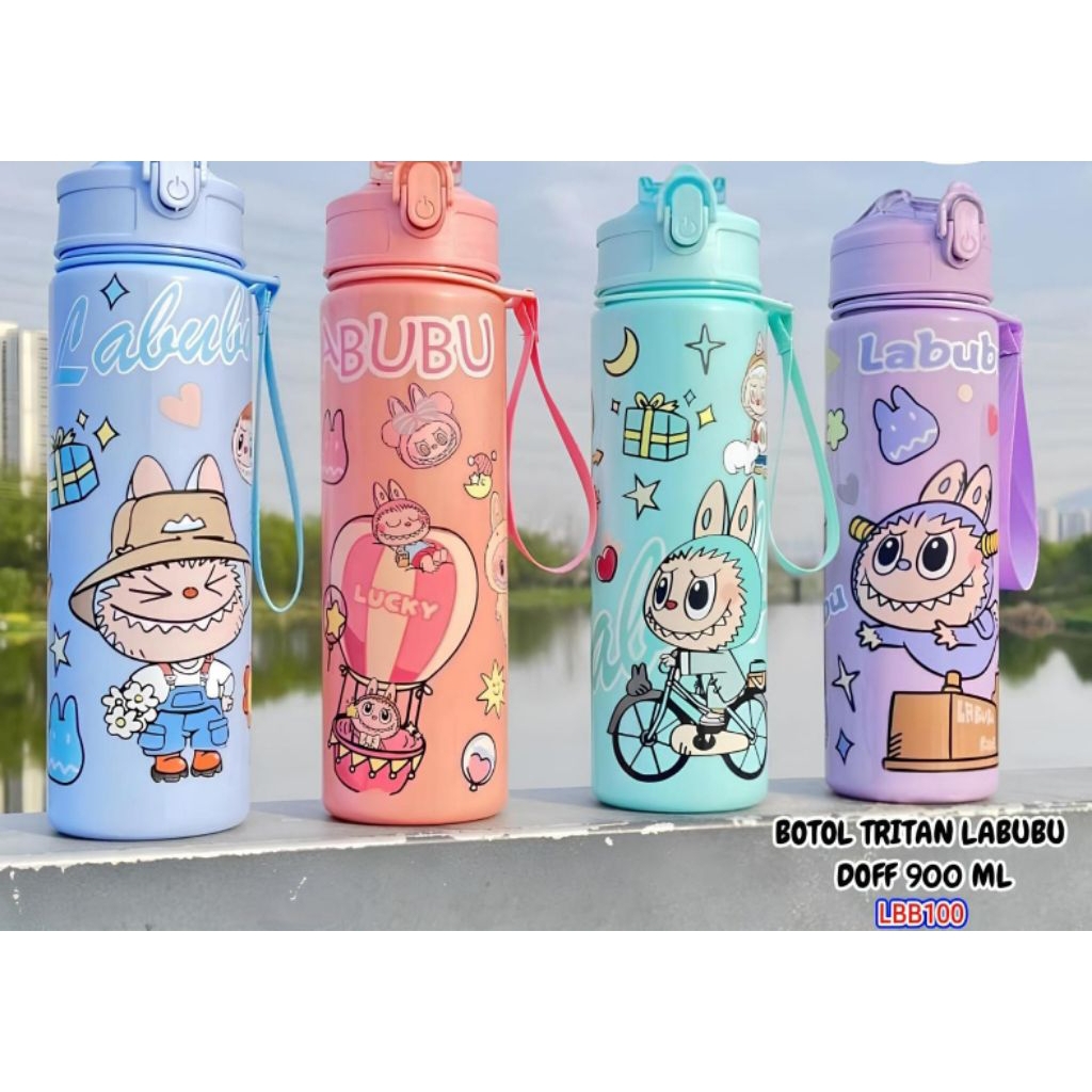 Jual Botol Minum Labubu Doft Anak Karakter Ukuran 900ml | Shopee Indonesia