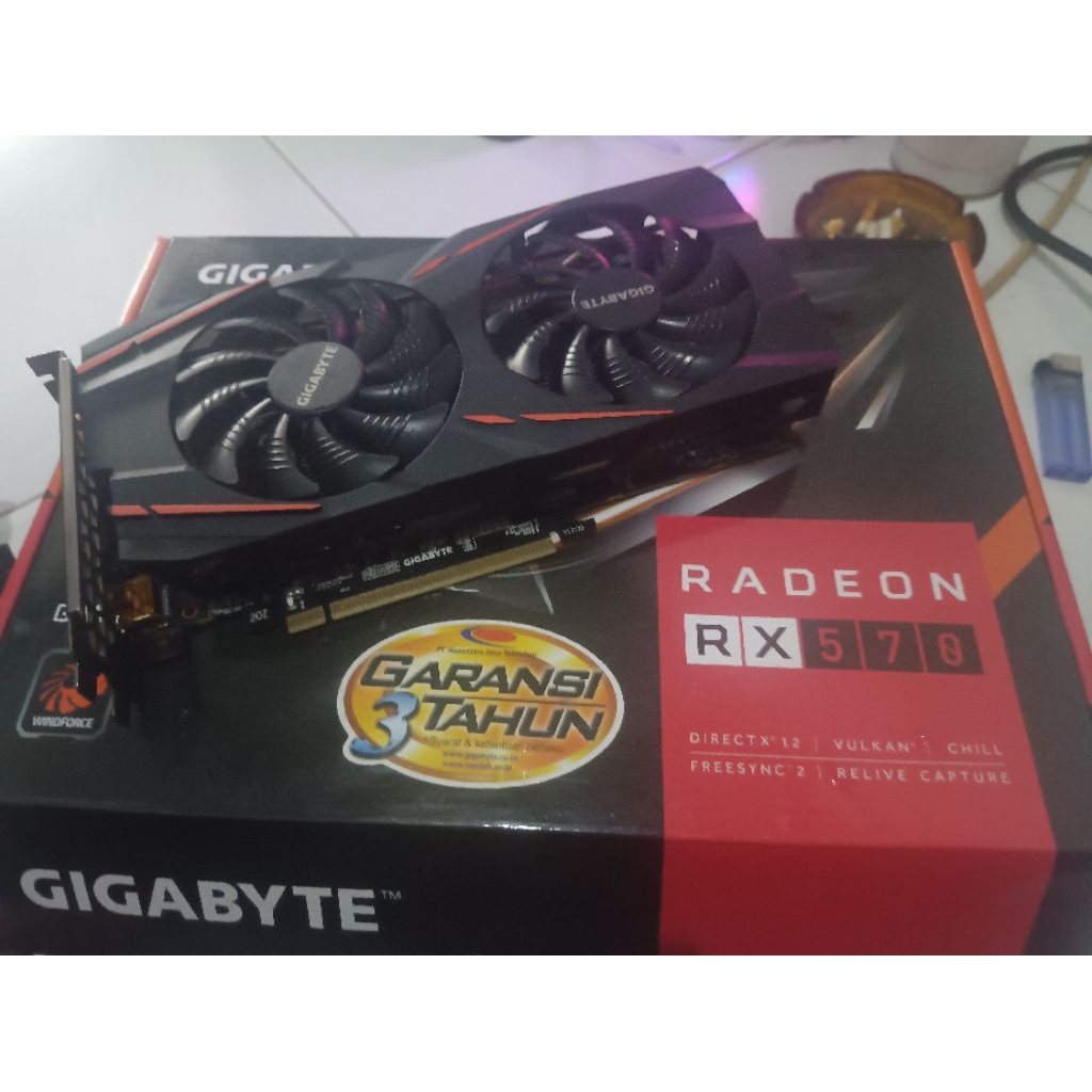 Jual gugabyte vga rx 570 8gb fullset | Shopee Indonesia