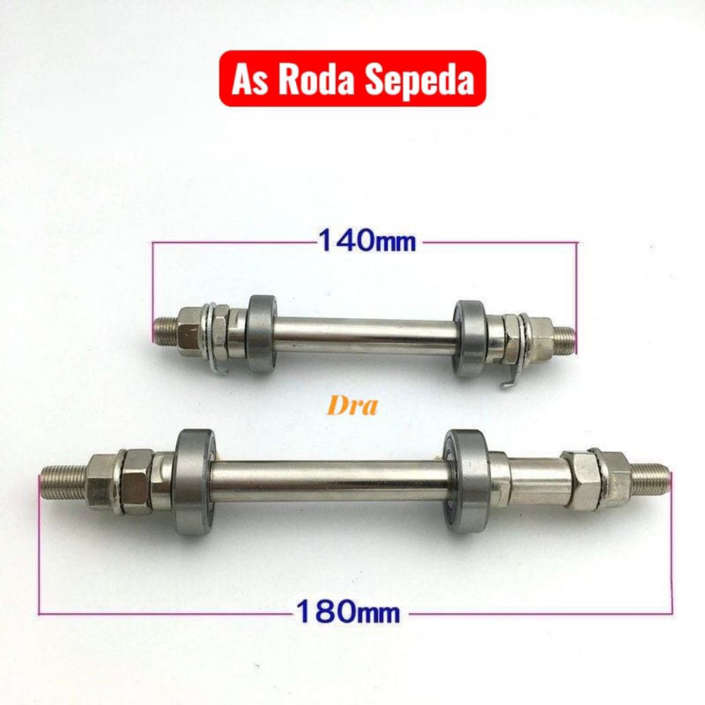 Jual As roda Sepeda Depan Belakang & Bearing 6000 2RS / 6200 2RS ...