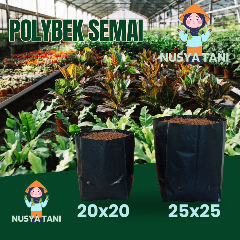 Jual Polybag Semai Benih Tanaman 20x20 dan 25x25 polybek Termurah ...