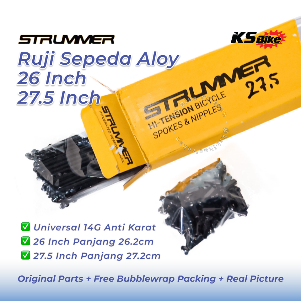 Jual Ruji Velg Strummer Sepeda 26 27.5 Inch 262mm 272mm Jari Jari ...